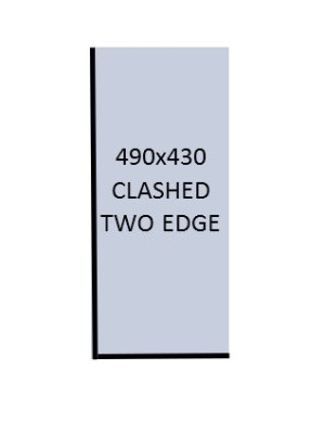 Two Exposed Edges 490x430x18.5mm